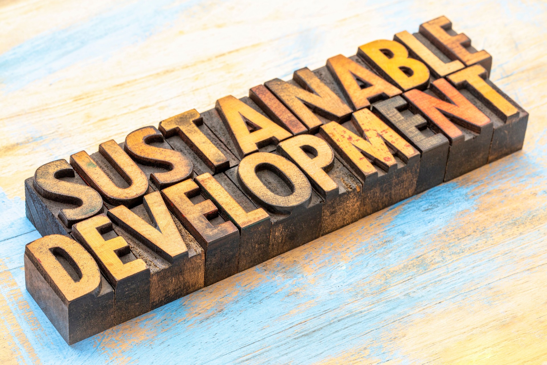 développement durable - terme abrégé en bois type